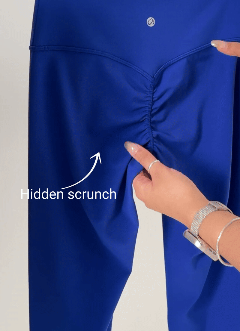 ليقنز نسائي CRZ YOGA Butterlift بخصر عالٍ وتصميم Scrunch Butt وبدون خياطة أمامية بلون بني هوت فادج