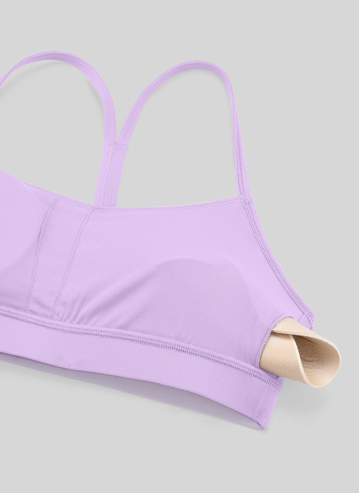 CRZ YOGA Women's Yoga Light Support Butterluxe Sports Bra Y back Elfin Purple @model_info:NEW