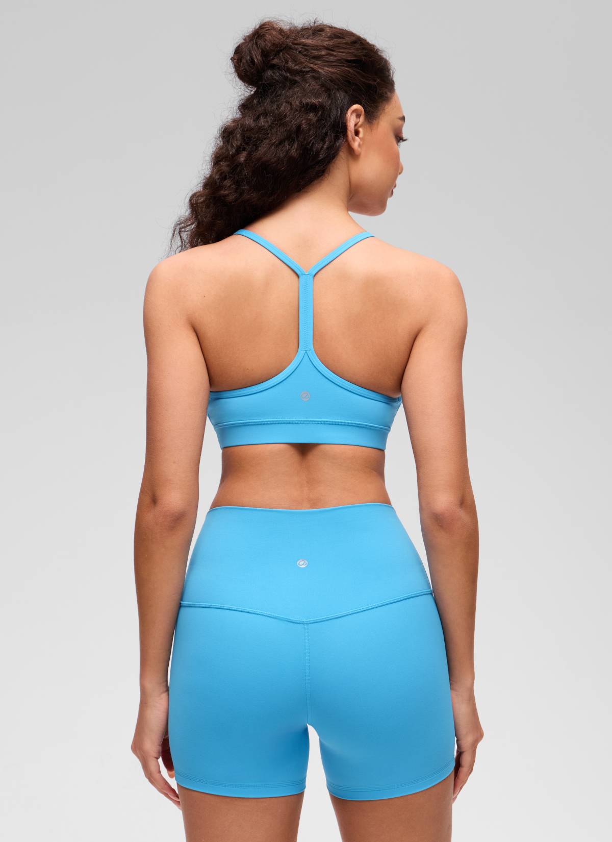 CRZ YOGA Women's Yoga Light Support Butterluxe Sports Bra Y back Kayak Blue @model_info:Anano