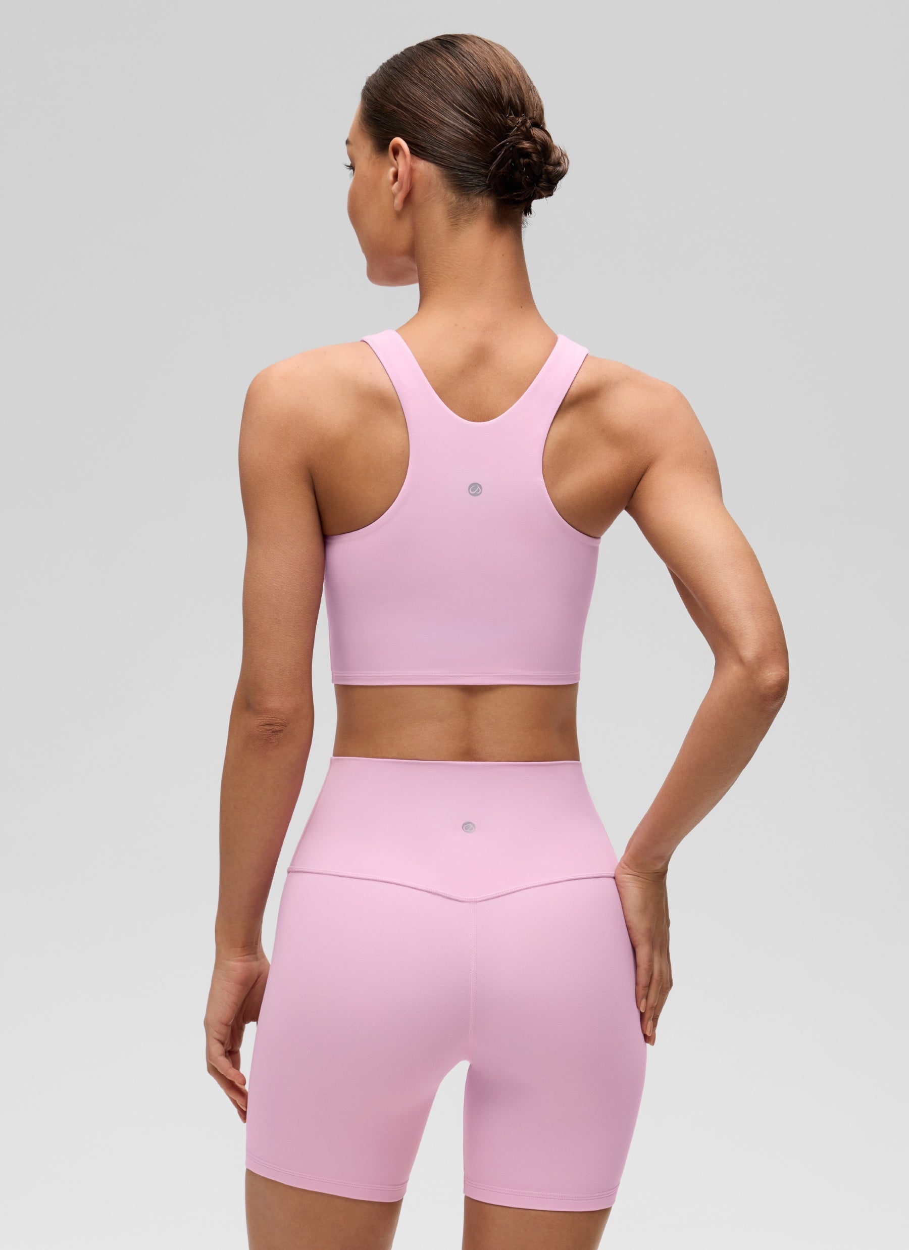 CRZ YOGA  Women's Yoga Low Support Butterluxe Tank High Neck Racerback Vita Pink