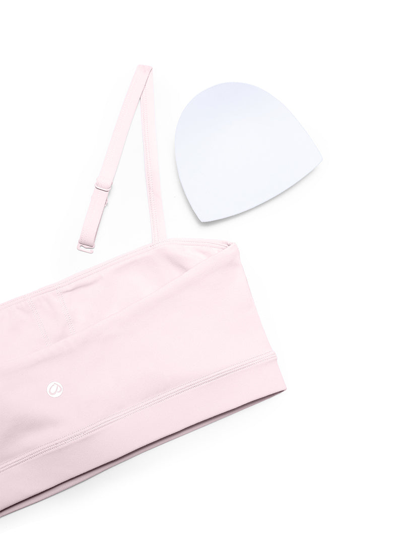 CRZ YOGA Womens Butterluxe  Adjustable Spaghetti Thin Strap Sports Bra Strawberry Pink @model_info:NEW