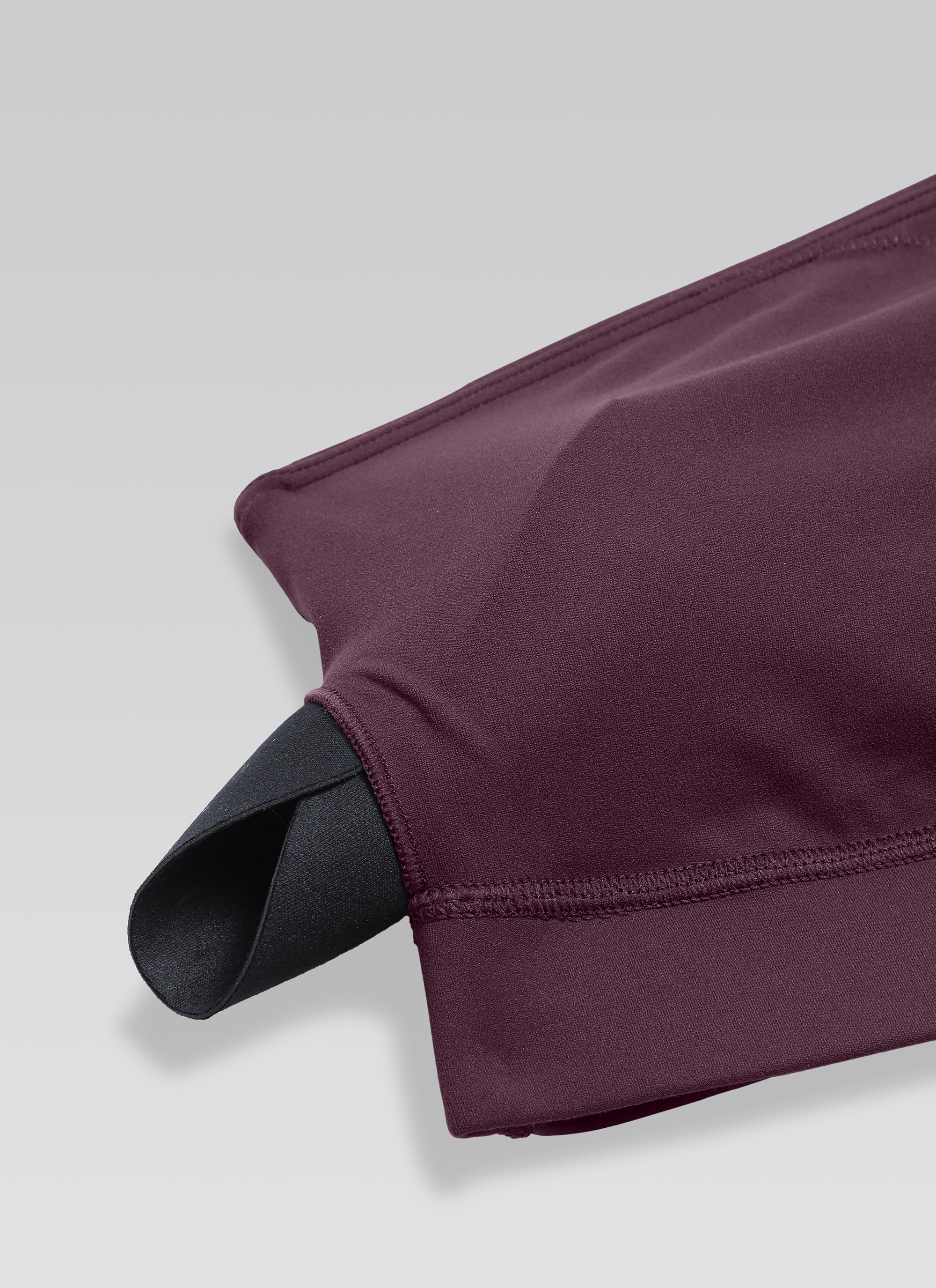 CRZ YOGA Butterluxe حمالة صدر رياضية نسائية بكتف واحد، غير متماثلة، مبطنة، لون أرجواني غامق