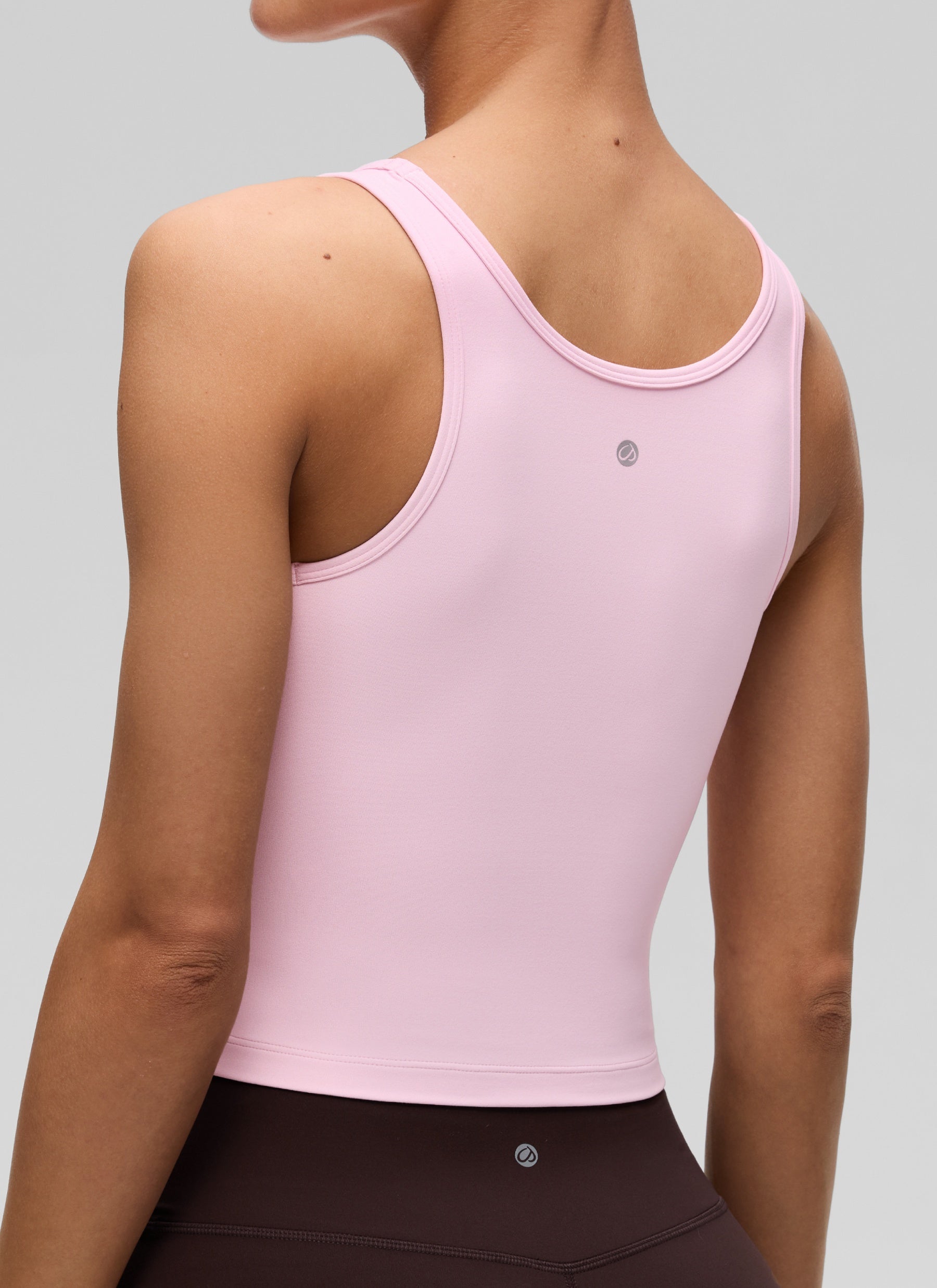 CRZ YOGA Women's Yoga Butterluxe Tight Fit Tank Tops Racerback Pink Peony