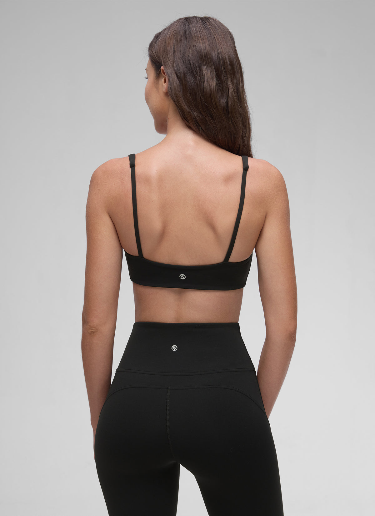 CRZ YOGA Women Butterluxe Square Neck Cami Padded Mini Bra Black @model_info:Malisa