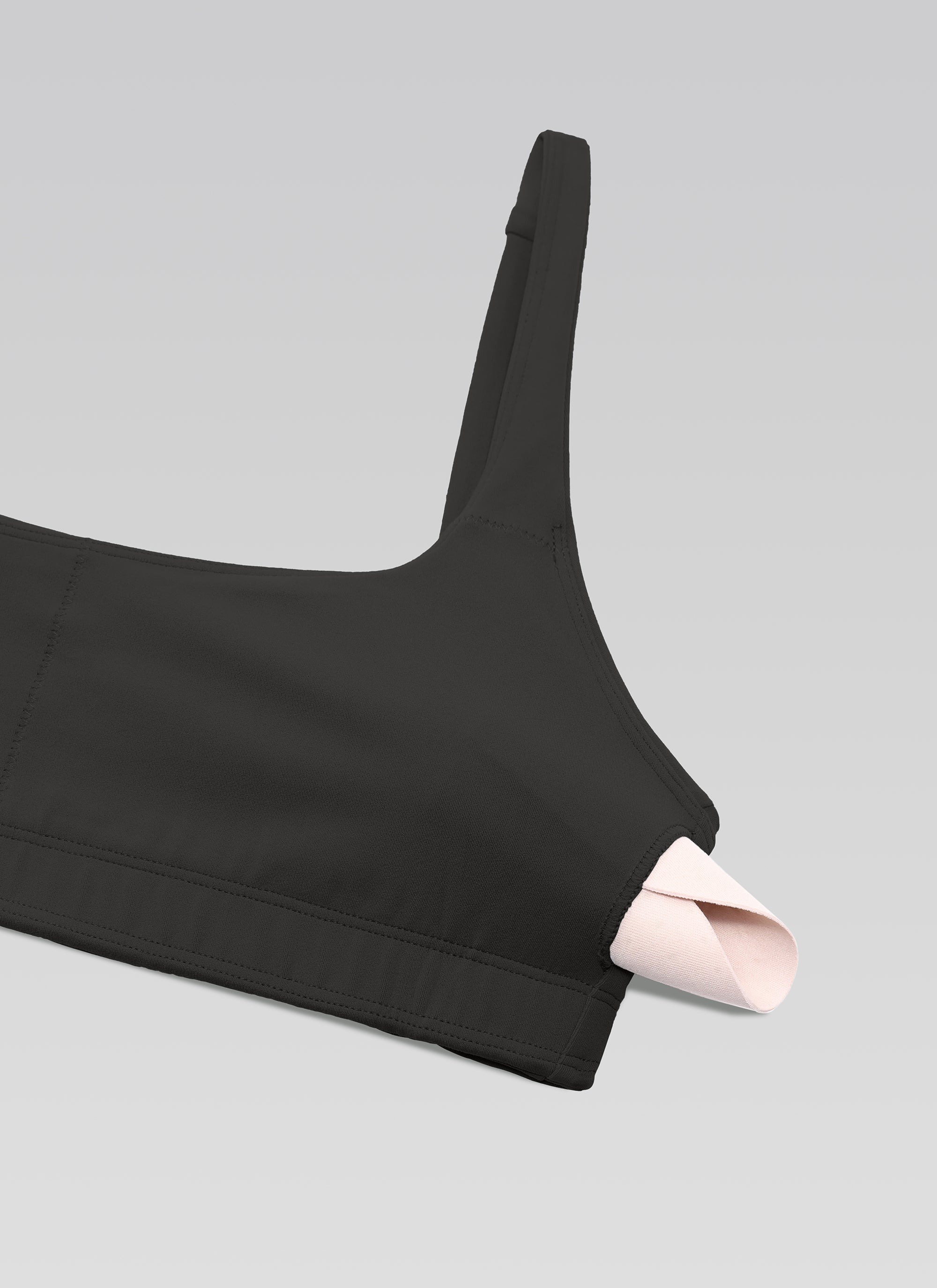 CRZ YOGA Women Butterluxe Square Neck Cami Padded Mini Bra Black @model_info:NEW
