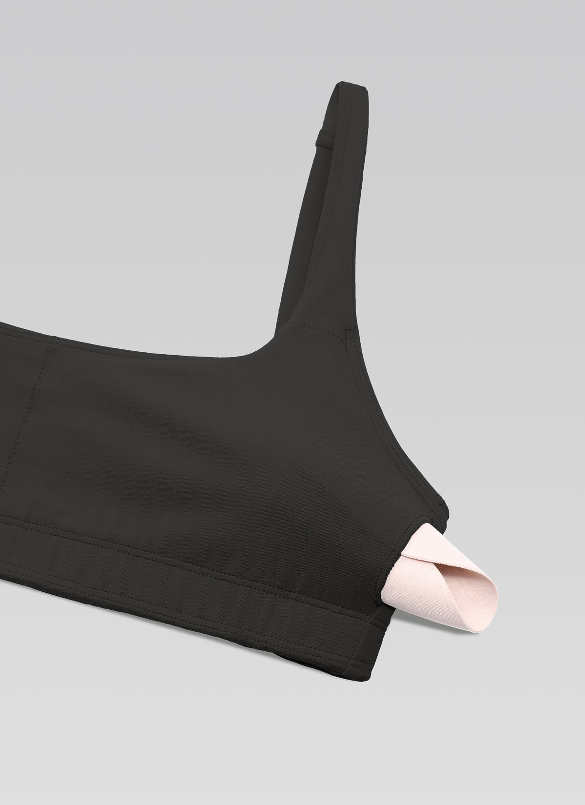 CRZ YOGA Women Butterluxe Square Neck Cami Padded Mini Bra Black @model_info:NEW