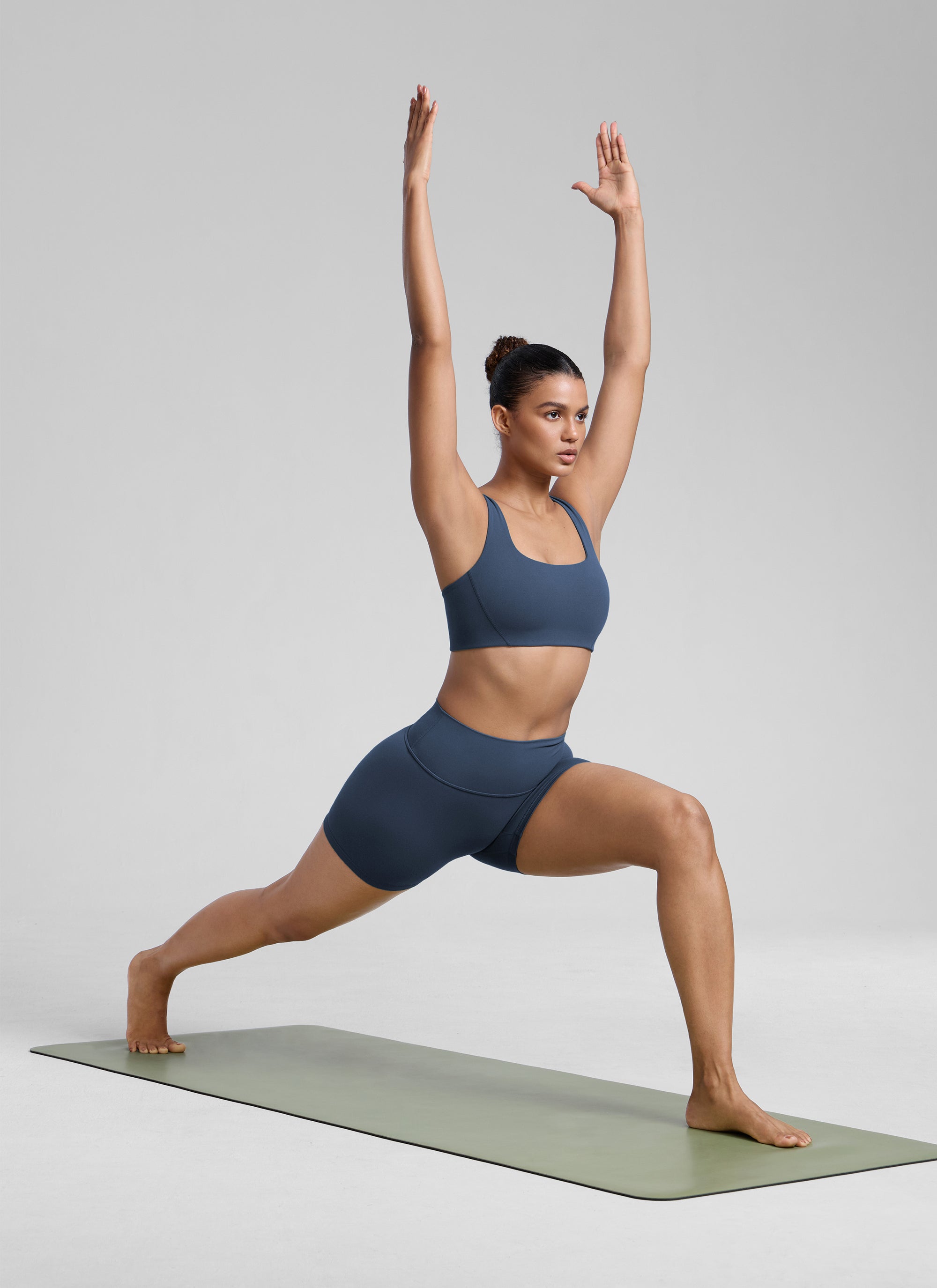 حمالة صدر رياضية لليوغا CRZ YOGA نسائي Butterlift برقبة مربعة مبطنة بطبقتين - ستيلينديجو