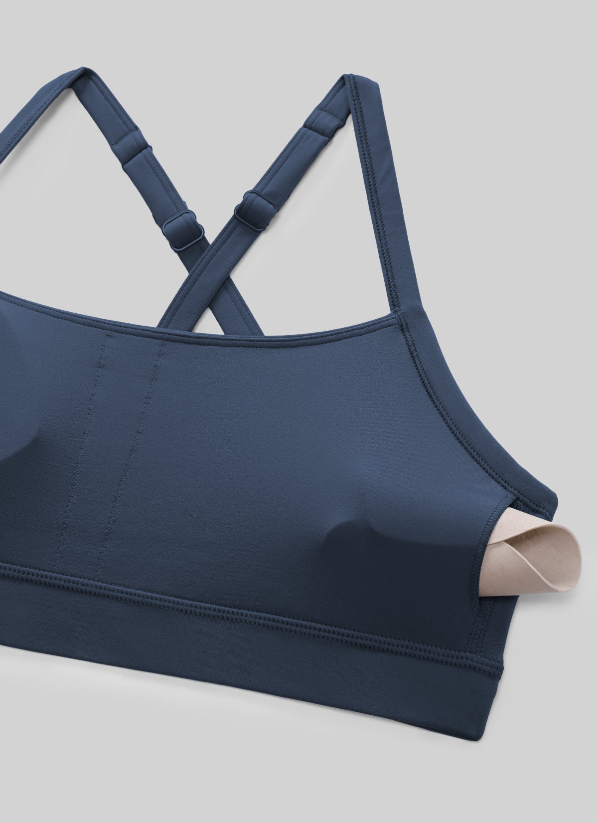 حمالة صدر رياضية CRZ YOGA نسائية Butterlift لليوغا برقبة على شكل حرف U وظهر متقاطع بفتحة مفتاح Stelindigo