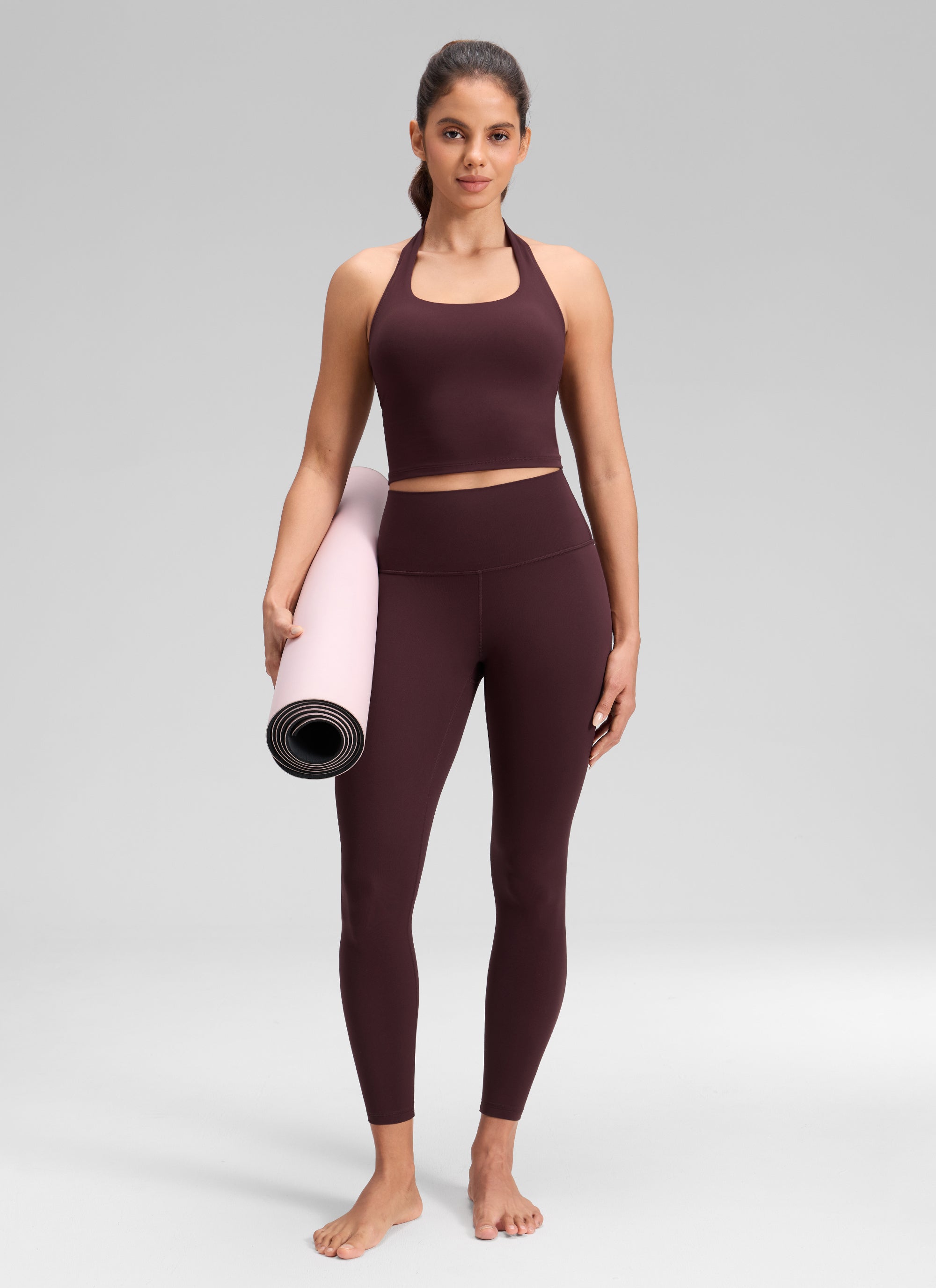 CRZ YOGA Women's Yoga Lounge High Rise Butterluxe Yoga Leggings 25'' Ripe Plum