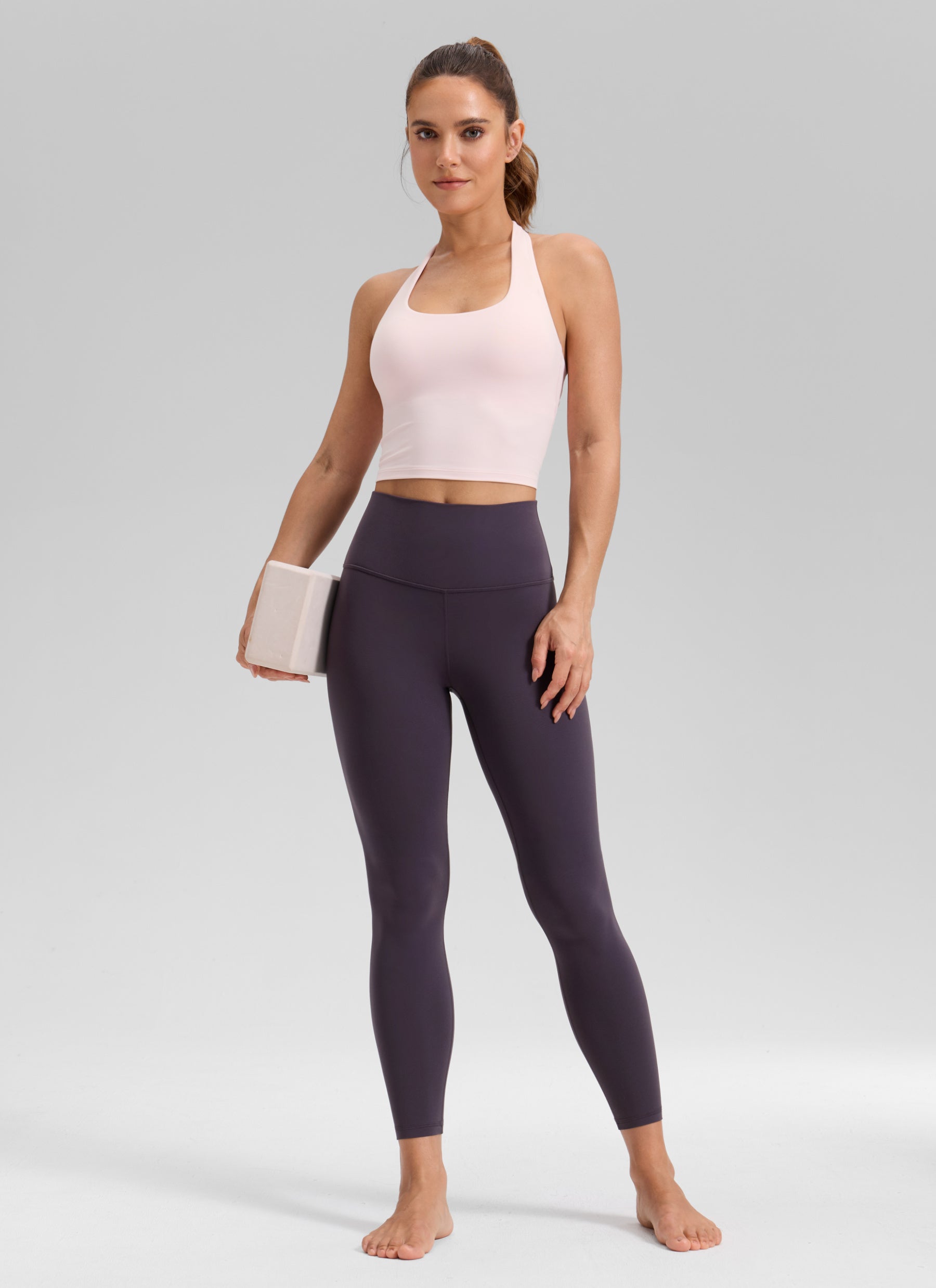 CRZ YOGA Women's Yoga Lounge High Rise Butterluxe Yoga Leggings 25'' Atmosphere Purple @model_info:A