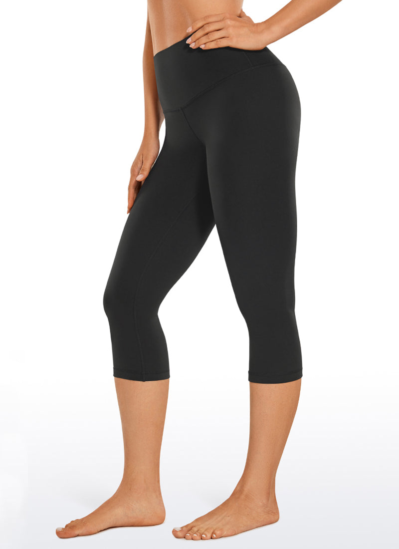 CRZ YOGA - بنطال يوغا نسائي فضفاض بخصر مرتفع من طراز Butterluxe ، 17 بوصة، أسود
