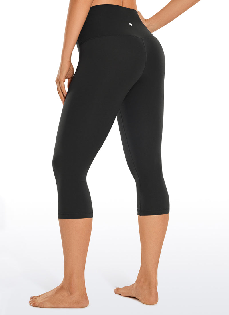 CRZ YOGA - بنطال يوغا نسائي فضفاض بخصر مرتفع من طراز Butterluxe ، 17 بوصة، أسود