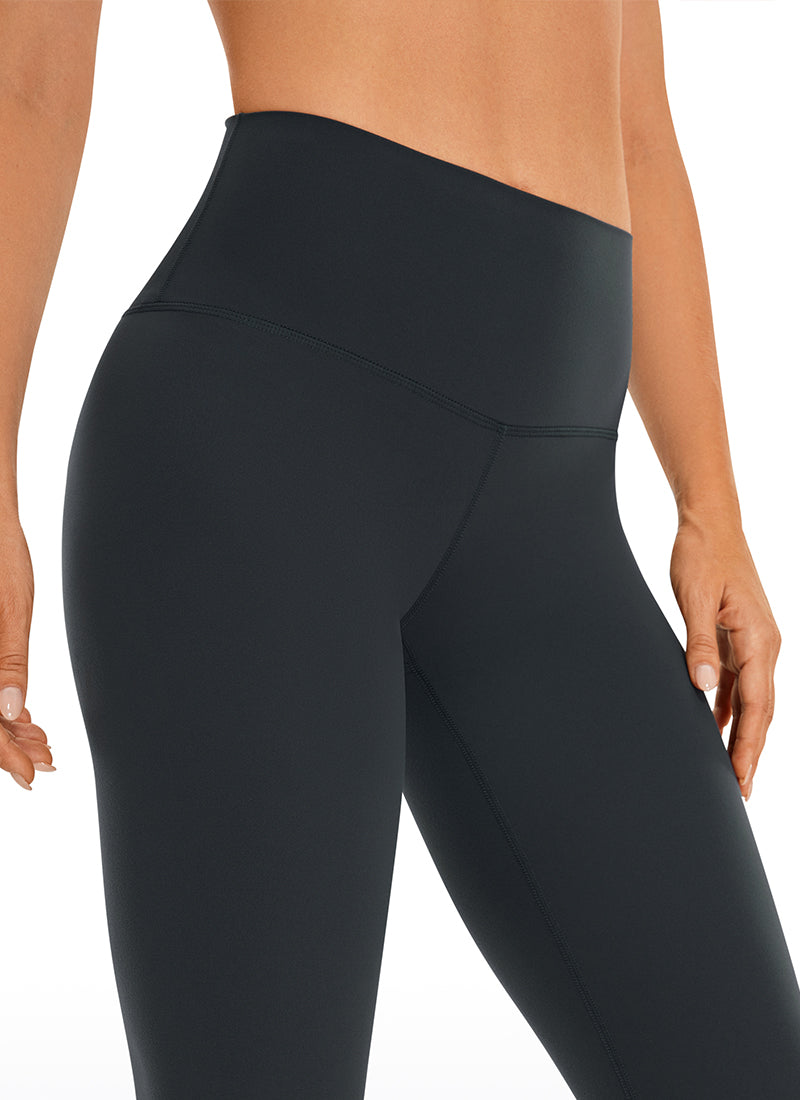 CRZ YOGA - بنطال يوغا نسائي فضفاض بخصر مرتفع Butterluxe مقاس 17 بوصة بلون «Melanite»
