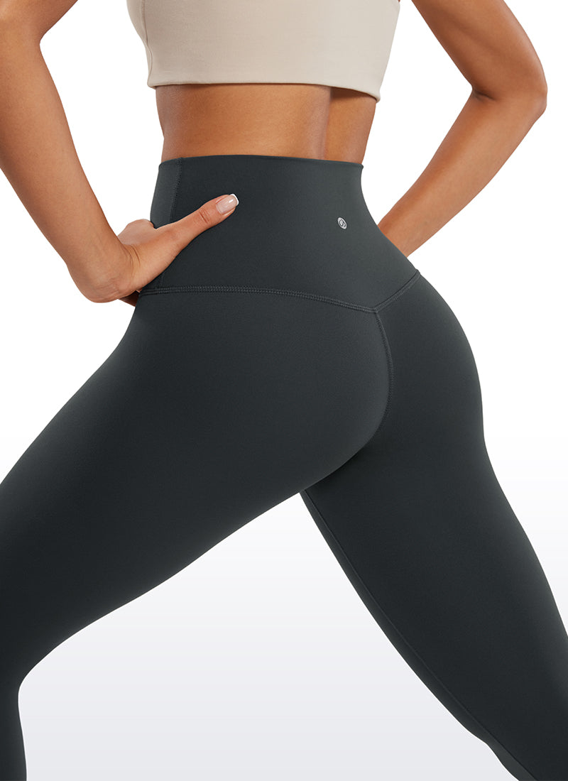 CRZ YOGA ليقنز يوغا Butterluxe نسائي بخصر مرتفع لليوغا والاسترخاء 48 سم ميلانيت