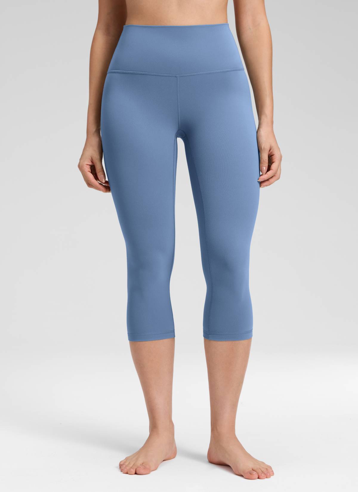 CRZ YOGA ليقنز يوغا Butterluxe نسائي بخصر مرتفع لليوغا والاسترخاء 48 سم أزرق واحة