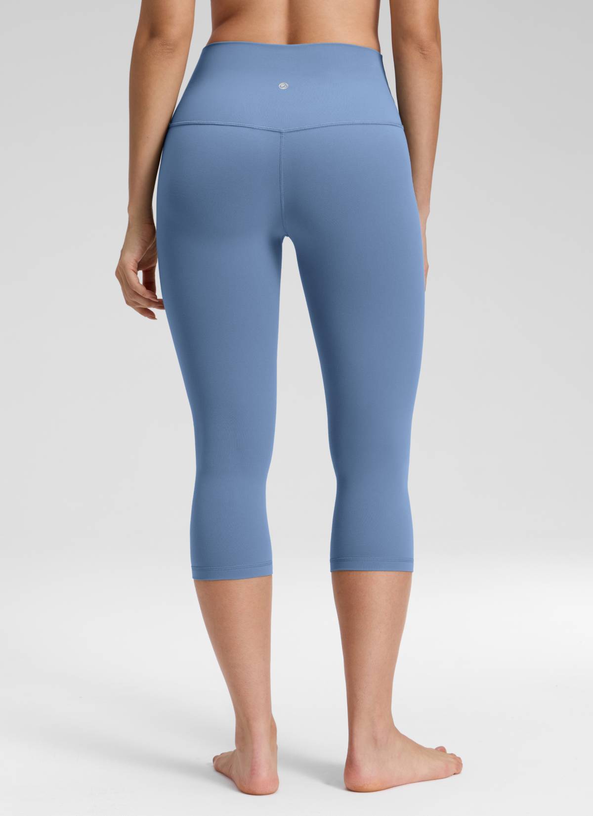 CRZ YOGA ليقنز يوغا Butterluxe نسائي بخصر مرتفع لليوغا والاسترخاء 48 سم أزرق واحة