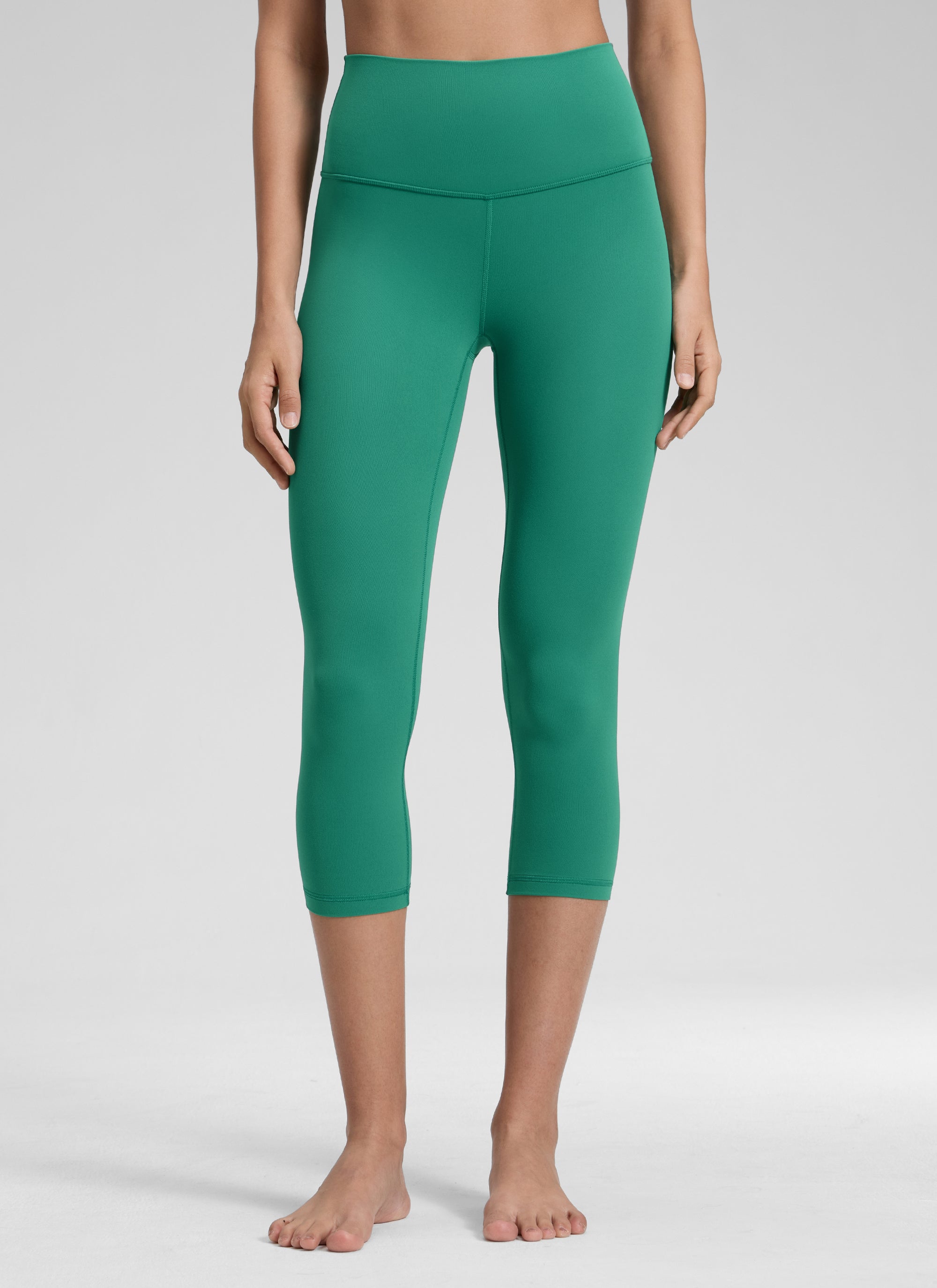 CRZ YOGA ليقنز يوغا Butterluxe نسائي بخصر مرتفع لليوغا والاسترخاء 48 سم أخضر كاسكاديا