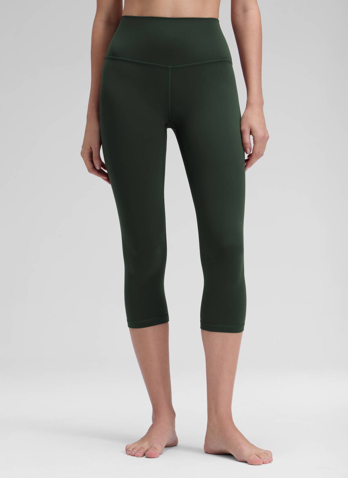 CRZ YOGA ليقنز يوغا Butterluxe نسائي بخصر مرتفع لليوغا والاسترخاء 48 سم أخضر ليجند