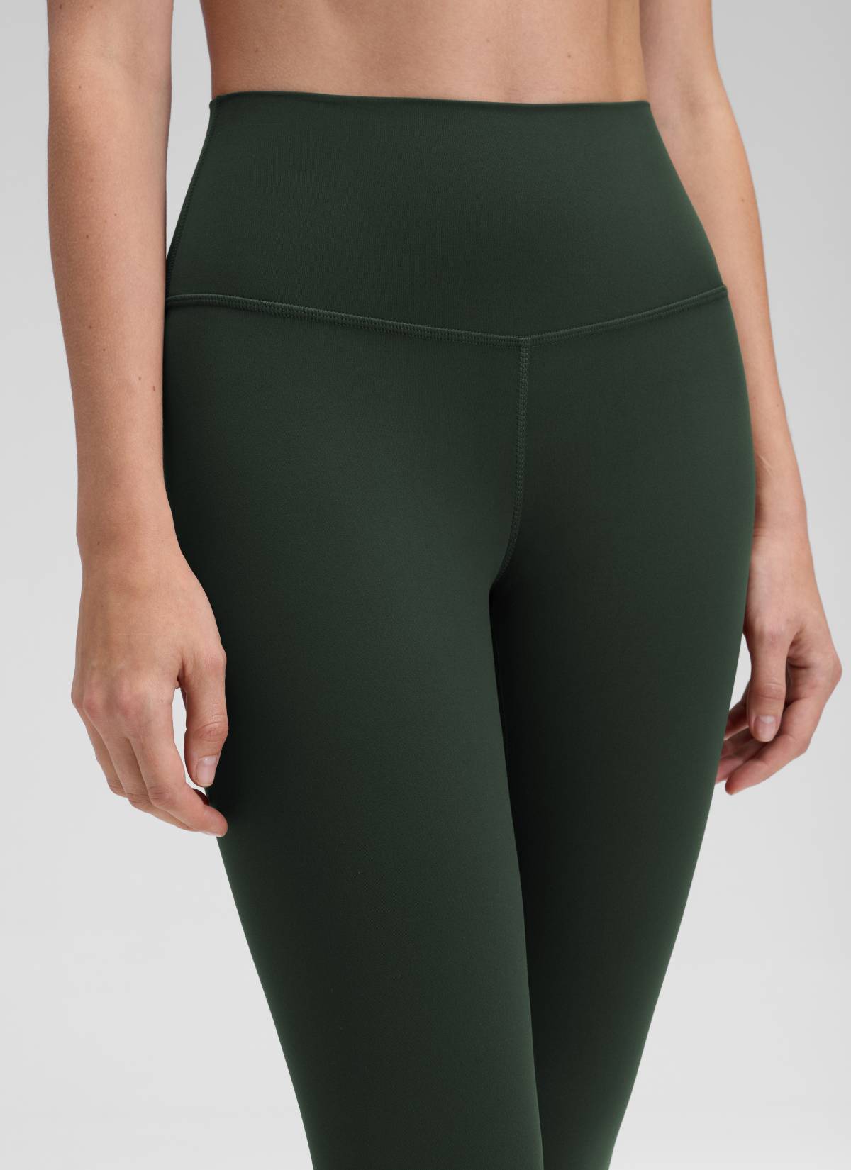 CRZ YOGA ليقنز يوغا Butterluxe نسائي بخصر مرتفع لليوغا والاسترخاء 48 سم أخضر ليجند