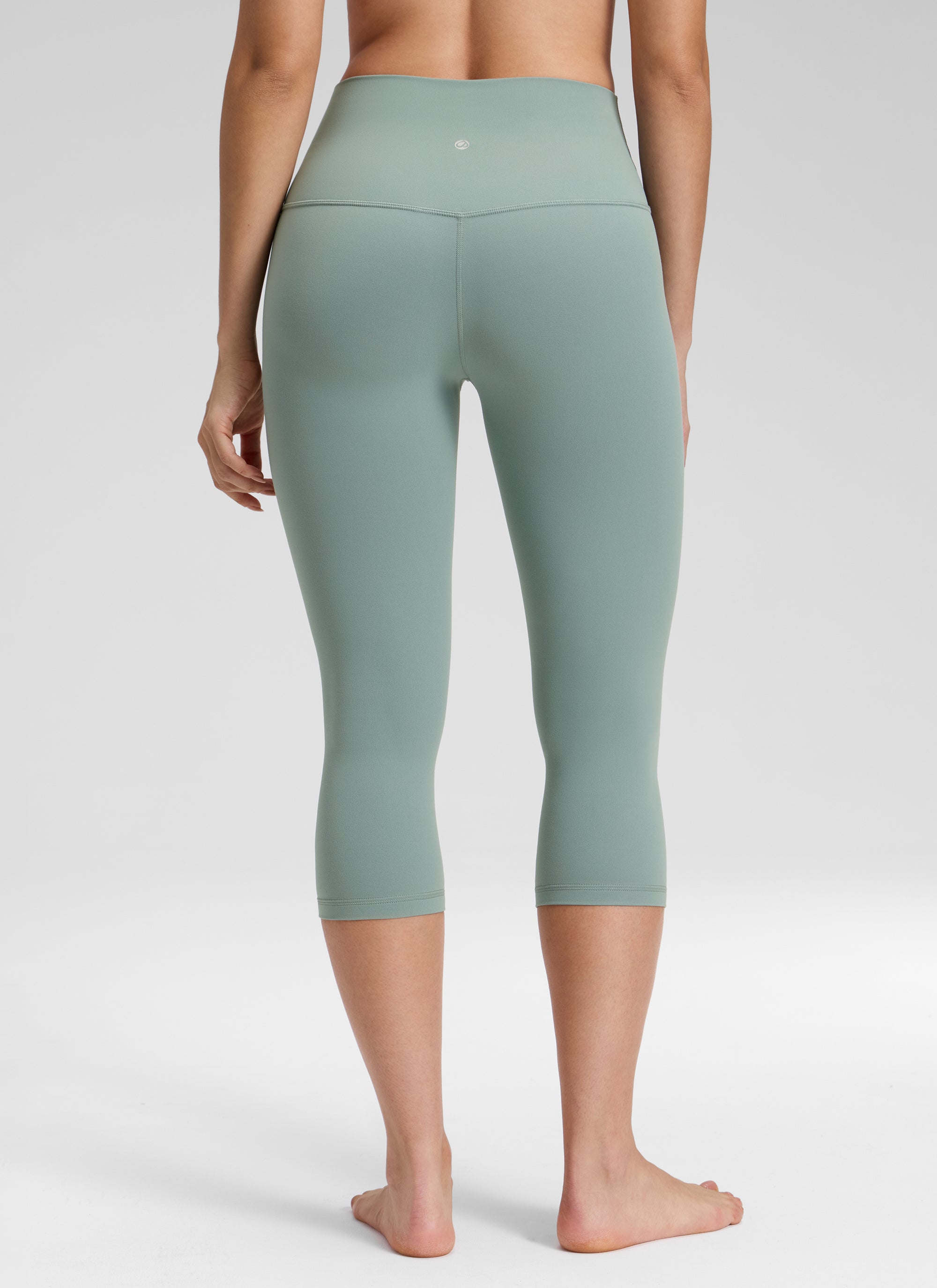 CRZ YOGA ليقنز يوغا Butterluxe نسائي بخصر مرتفع لليوغا والاسترخاء 48 سم أخضر كريتر