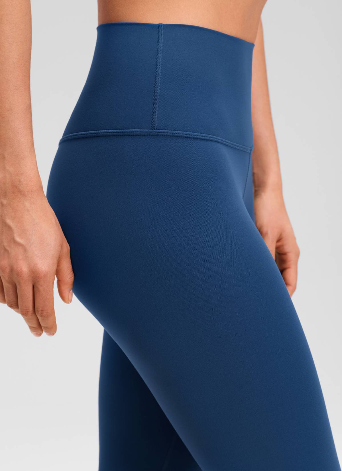 CRZ YOGA - بنطال يوغا نسائي فضفاض بخصر مرتفع من طراز « Butterluxe » مقاس 23 بوصة، لون أزرق بحري فرنسي