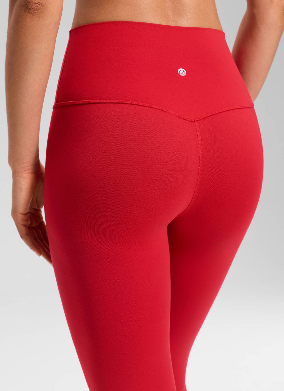 CRZ YOGA - بنطال يوغا نسائي فضفاض بخصر مرتفع من طراز « Butterluxe » مقاس 23 بوصة، لون أحمر أورورا
