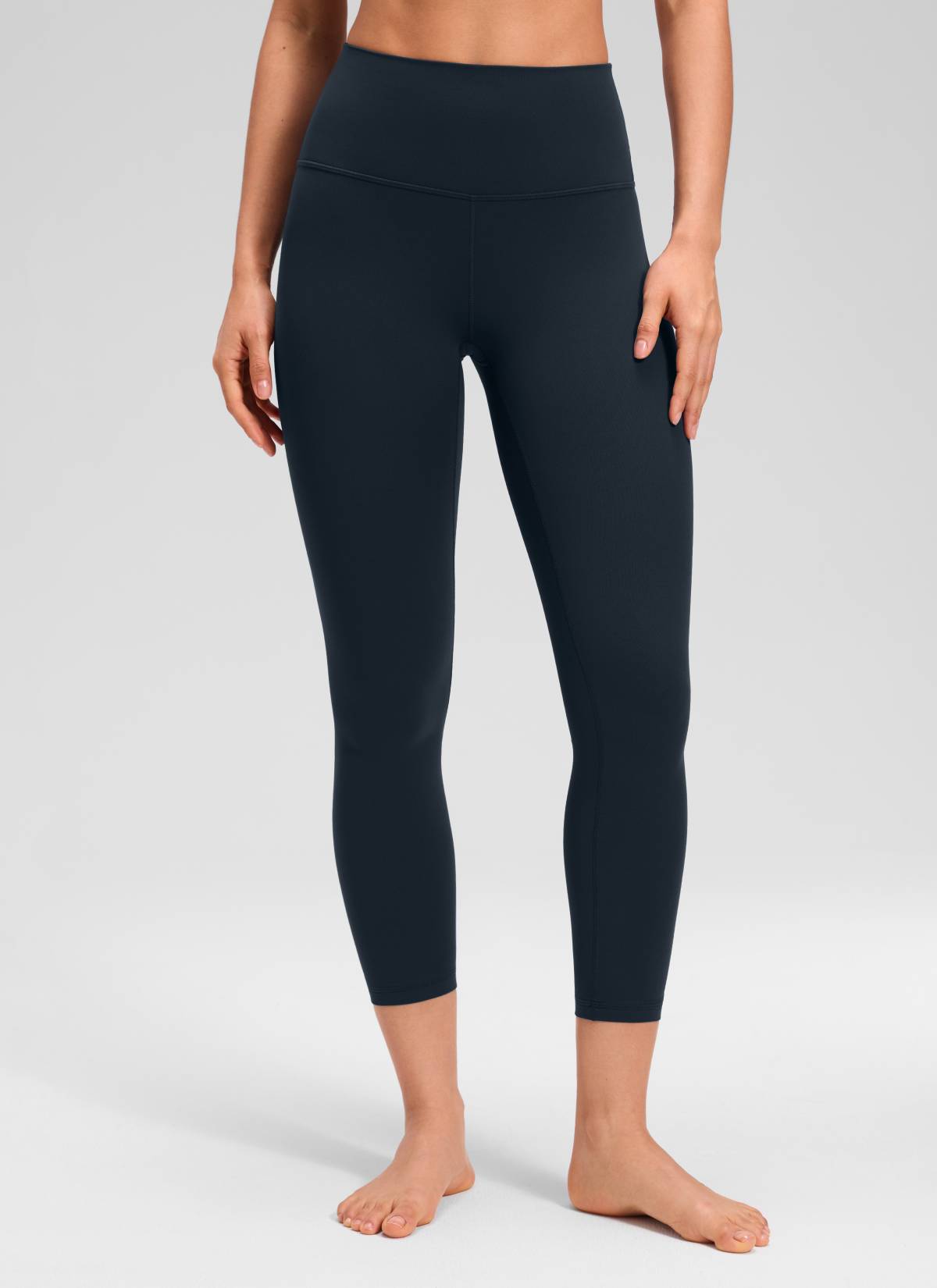 CRZ YOGA - بنطال يوغا نسائي فضفاض بخصر مرتفع من طراز « Butterluxe » مقاس 23 بوصة، لون أزرق داكن أصلي