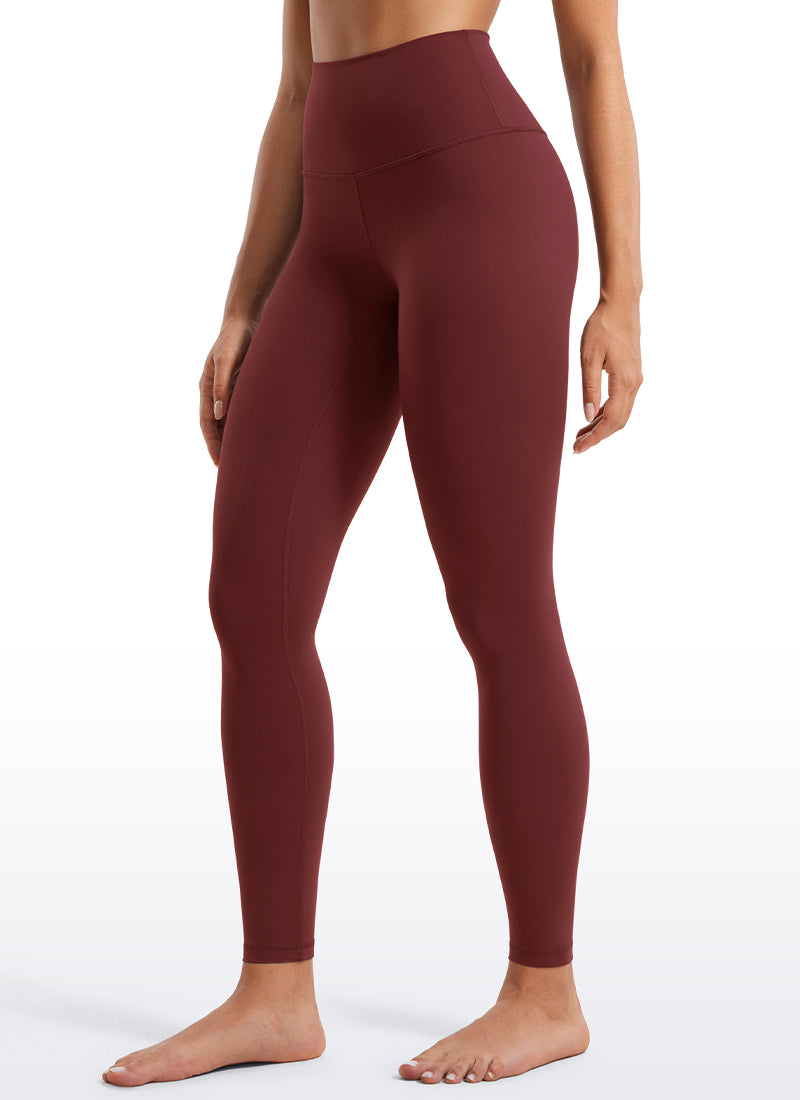 CRZ YOGA Women's Yoga Lounge High Rise Butterluxe Yoga Leggings 28'' Noctilucence Red @model_info:Fiona