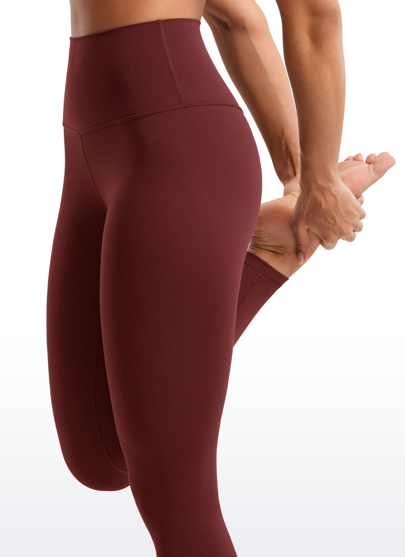 CRZ YOGA Women's Yoga Lounge High Rise Butterluxe Yoga Leggings 28'' Noctilucence Red @model_info:Fiona
