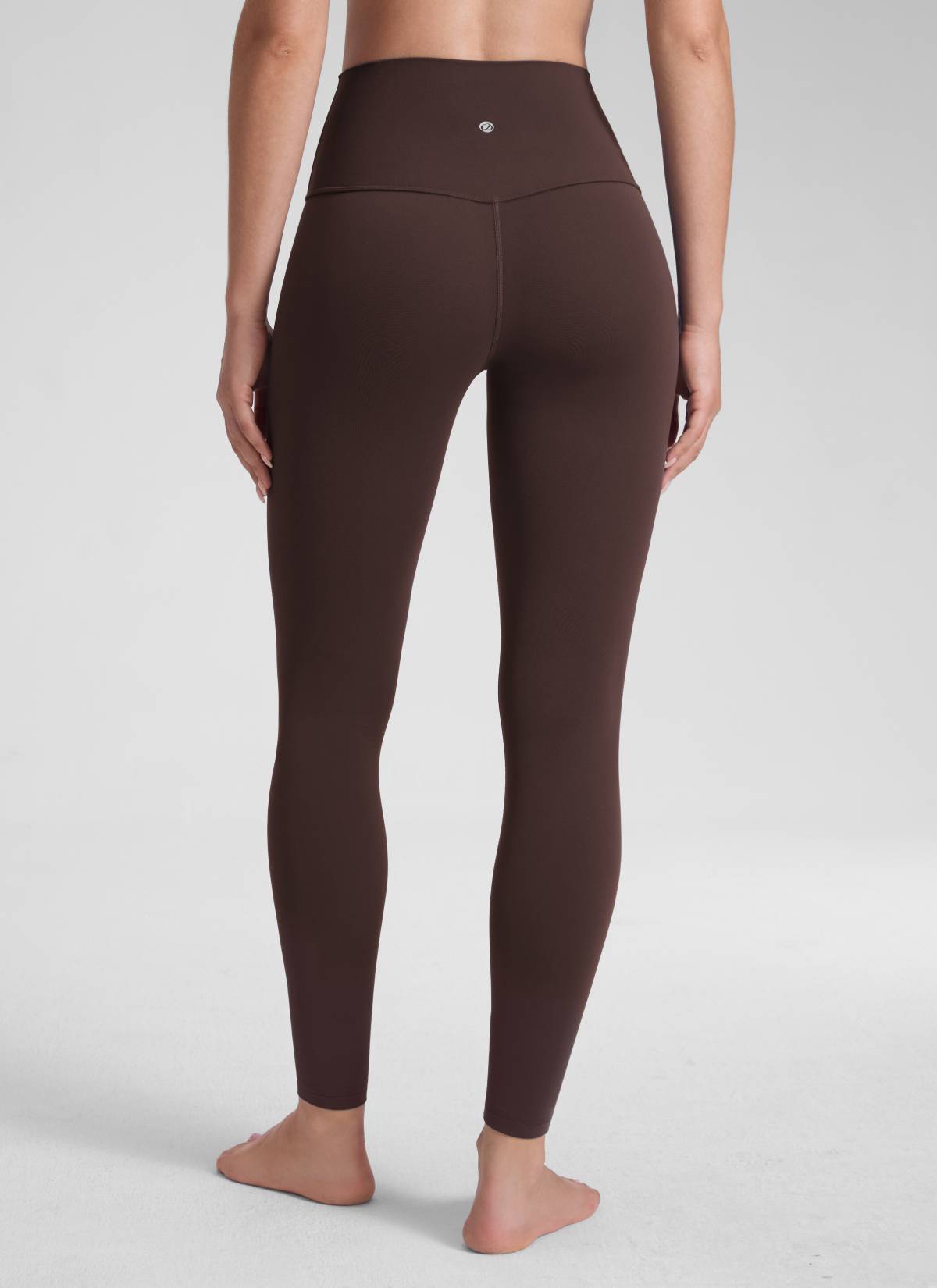 CRZ YOGA ليغينغز يوغا Butterluxe نسائي بخصر مرتفع للاسترخاء بطول 71 سم بني فادج ساخن