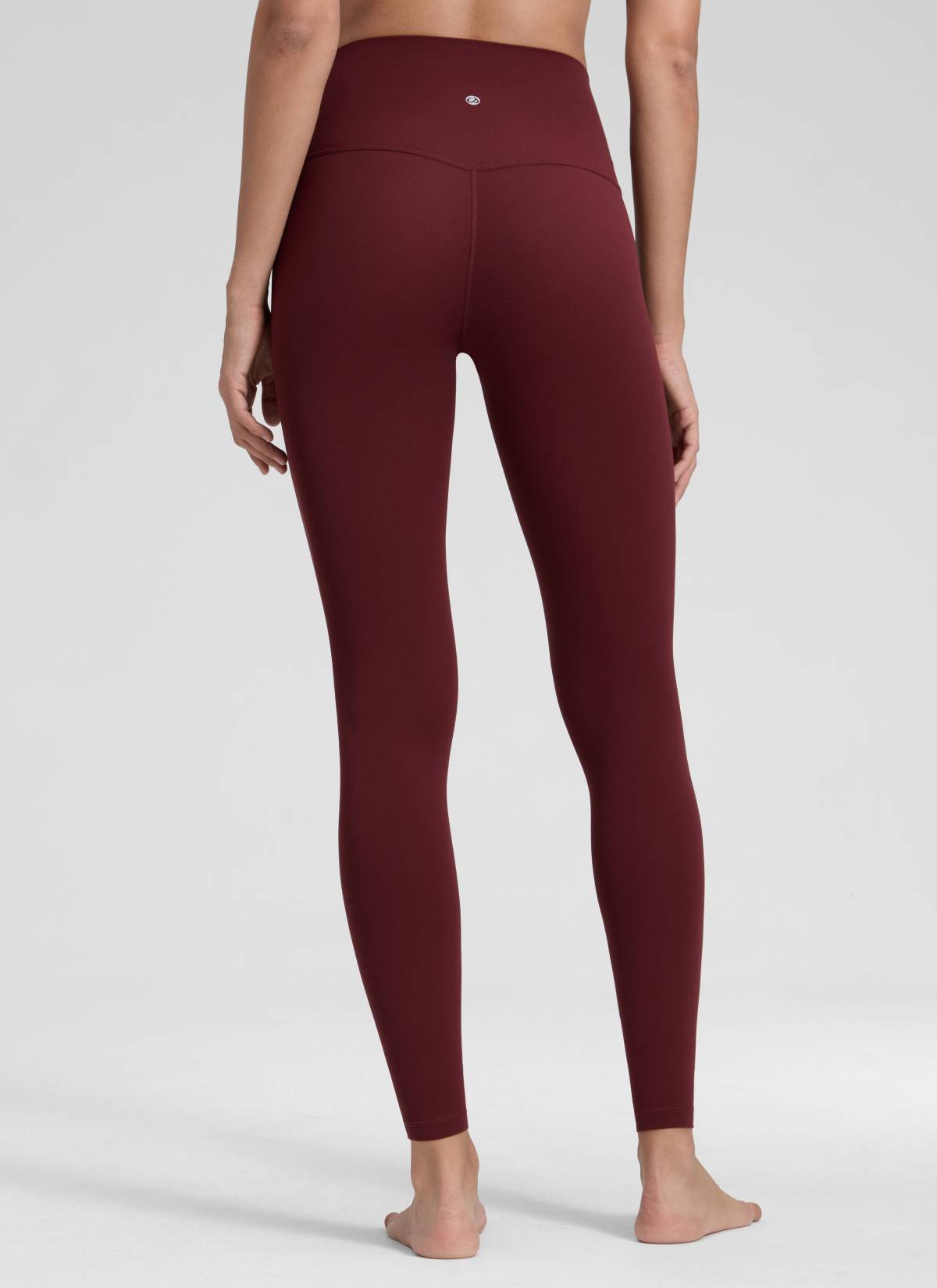 CRZ YOGA Women's Yoga Lounge High Rise Butterluxe Yoga Leggings 28'' Red Merlot