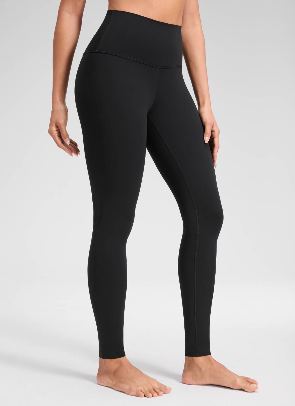 CRZ YOGA - بنطال يوغا نسائي فضفاض بخصر مرتفع Butterluxe بطول 30 بوصة، أسود