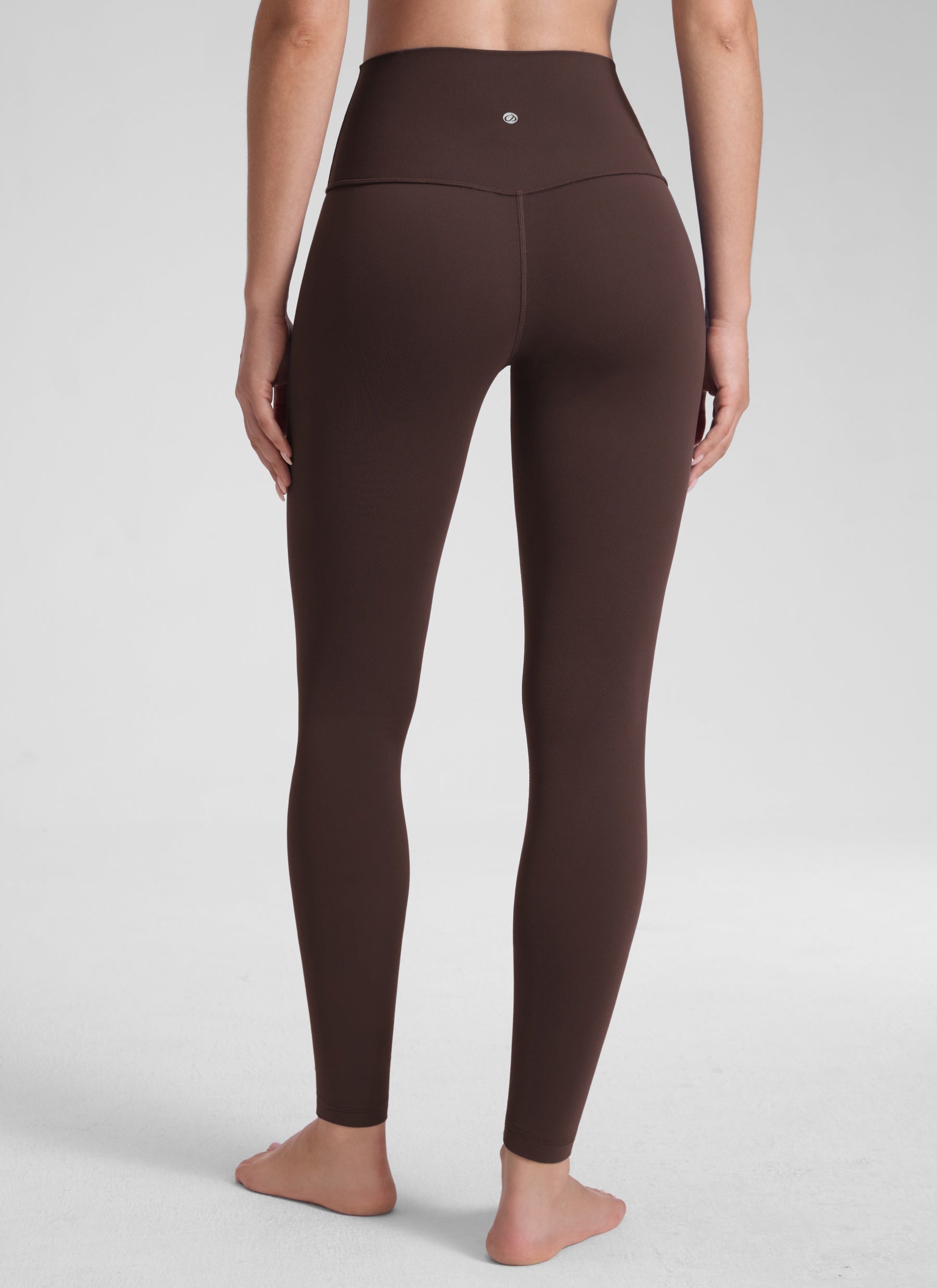 CRZ YOGA - بنطال يوغا نسائي فضفاض بخصر مرتفع من قماش Butterluxe مقاس 30 بوصة، لون بني داكن
