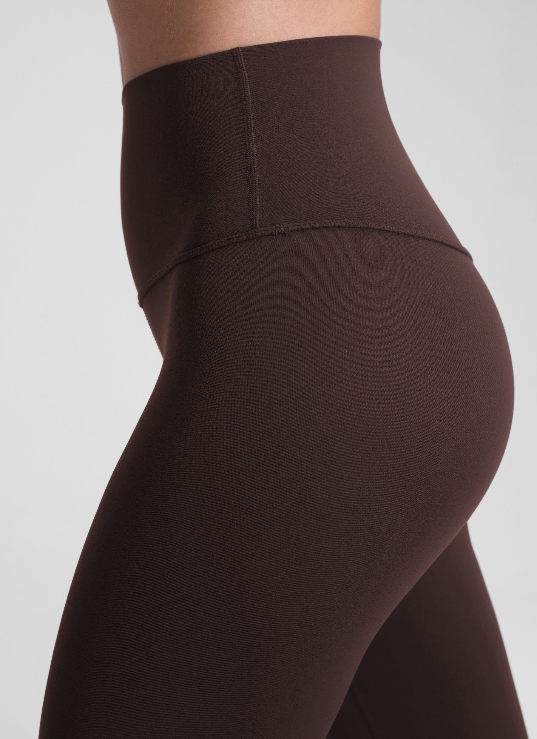 CRZ YOGA - بنطال يوغا نسائي فضفاض بخصر مرتفع من قماش Butterluxe مقاس 30 بوصة، لون بني داكن