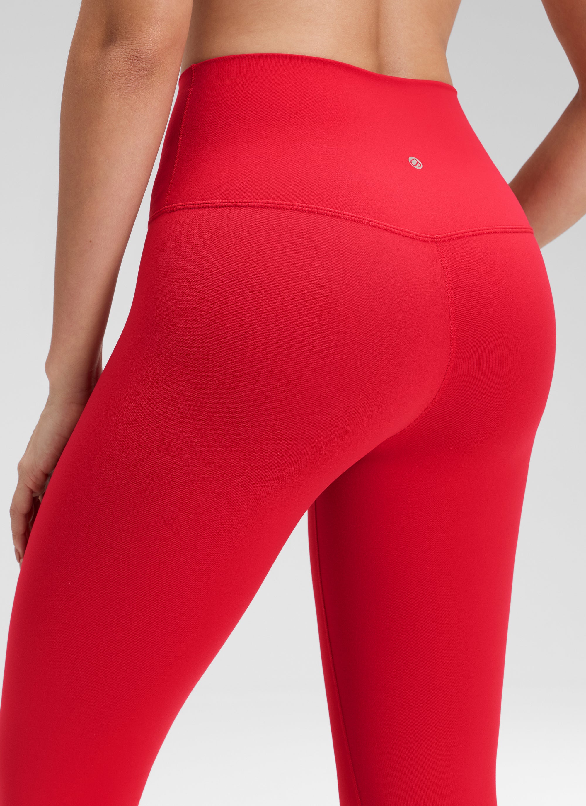 CRZ YOGA - بنطال يوغا نسائي فضفاض بخصر مرتفع من Butterluxe مقاس 30 بوصة، لون أحمر أورورا