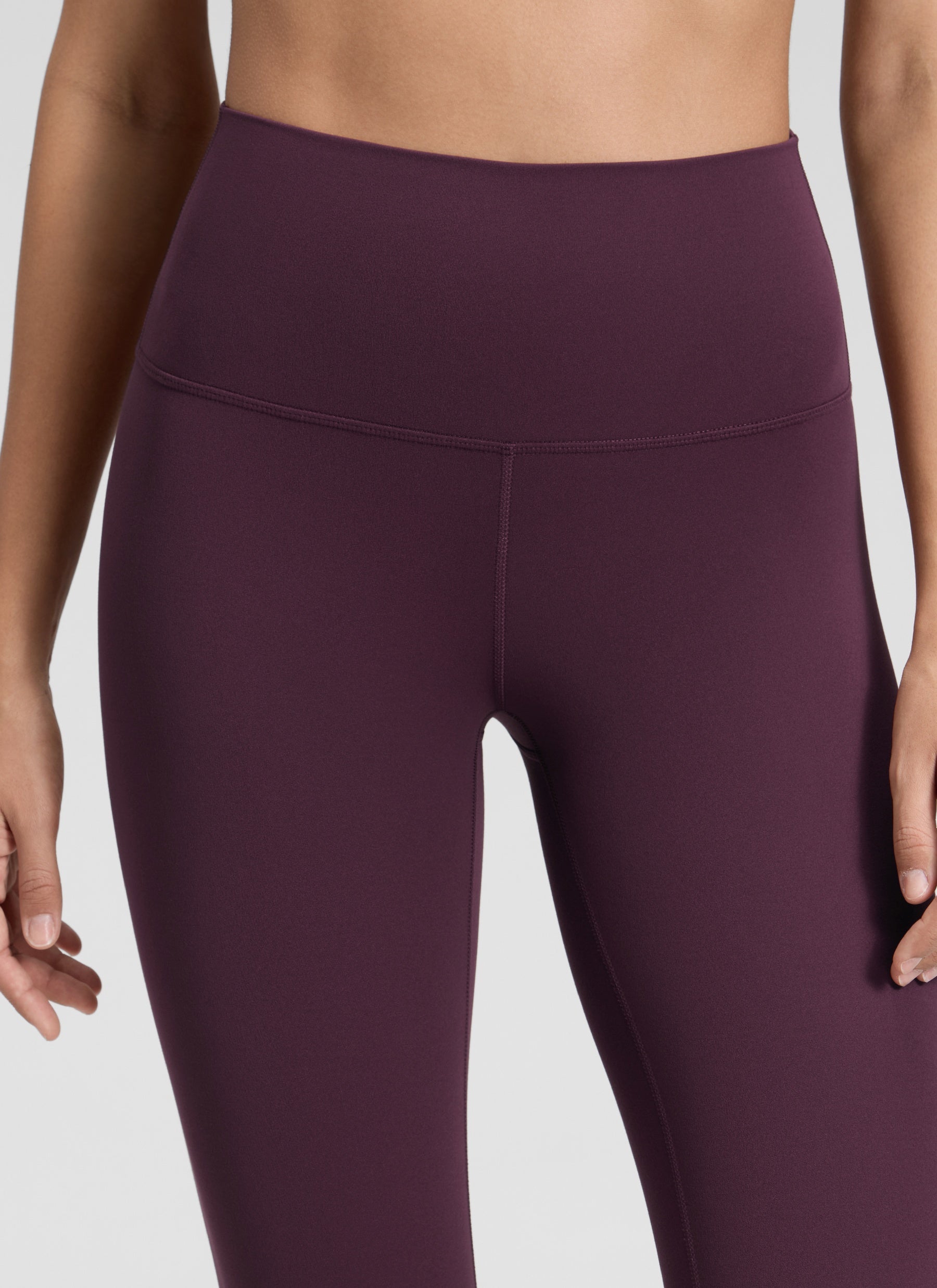 CRZ YOGA - بنطال يوغا نسائي فضفاض بخصر مرتفع من طراز " Butterluxe " بطول 30 بوصة، لون أرجواني غامق