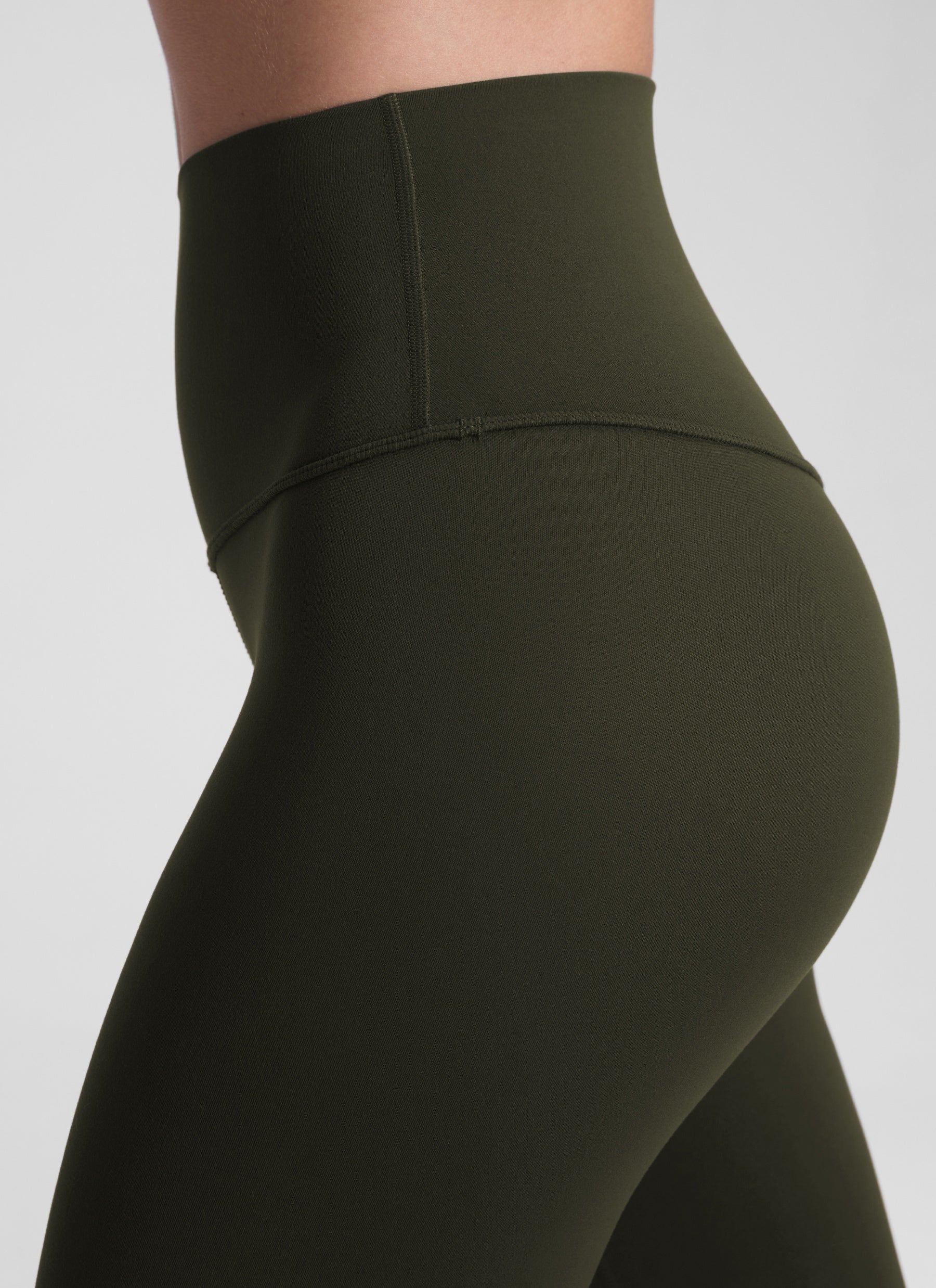 CRZ YOGA - بنطال يوغا نسائي فضفاض بخصر مرتفع من Butterluxe بطول 30 بوصة، لون أخضر زيتوني