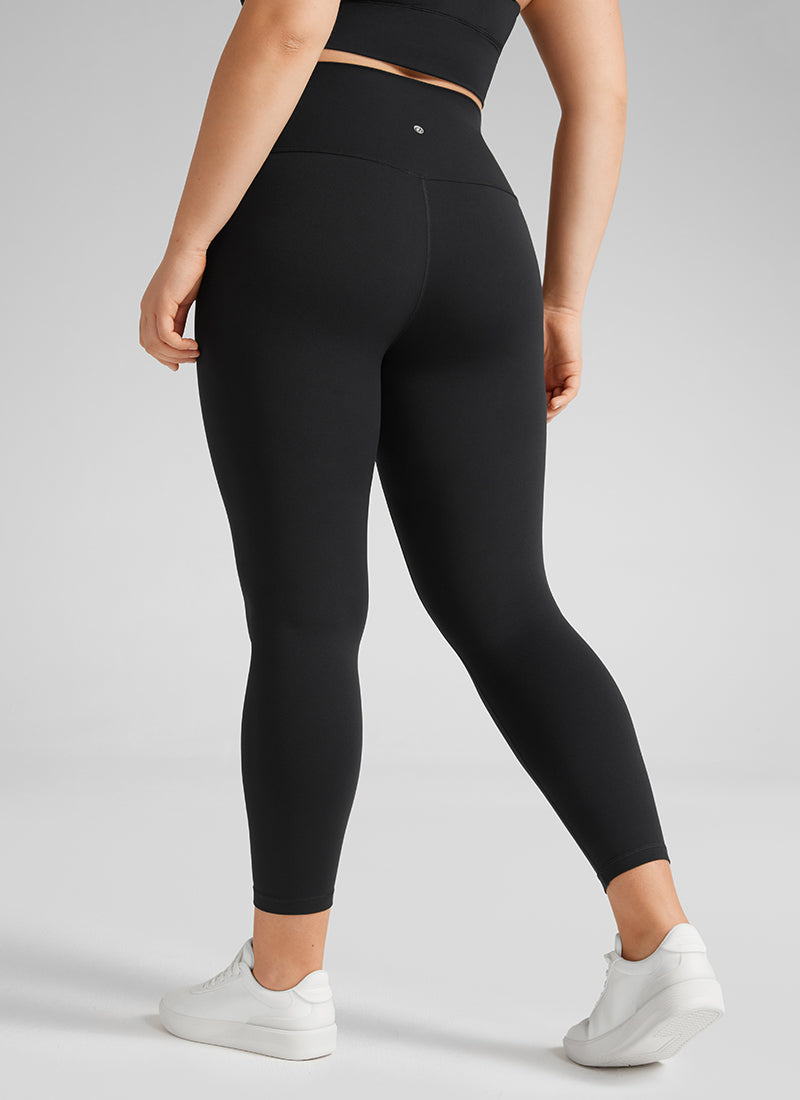 ليقنز يوغا نسائي بمقاسات كبيرة من مجموعة Butterluxe بخصر مرتفع من CRZ YOGA بطول 64 سم باللون الأسود