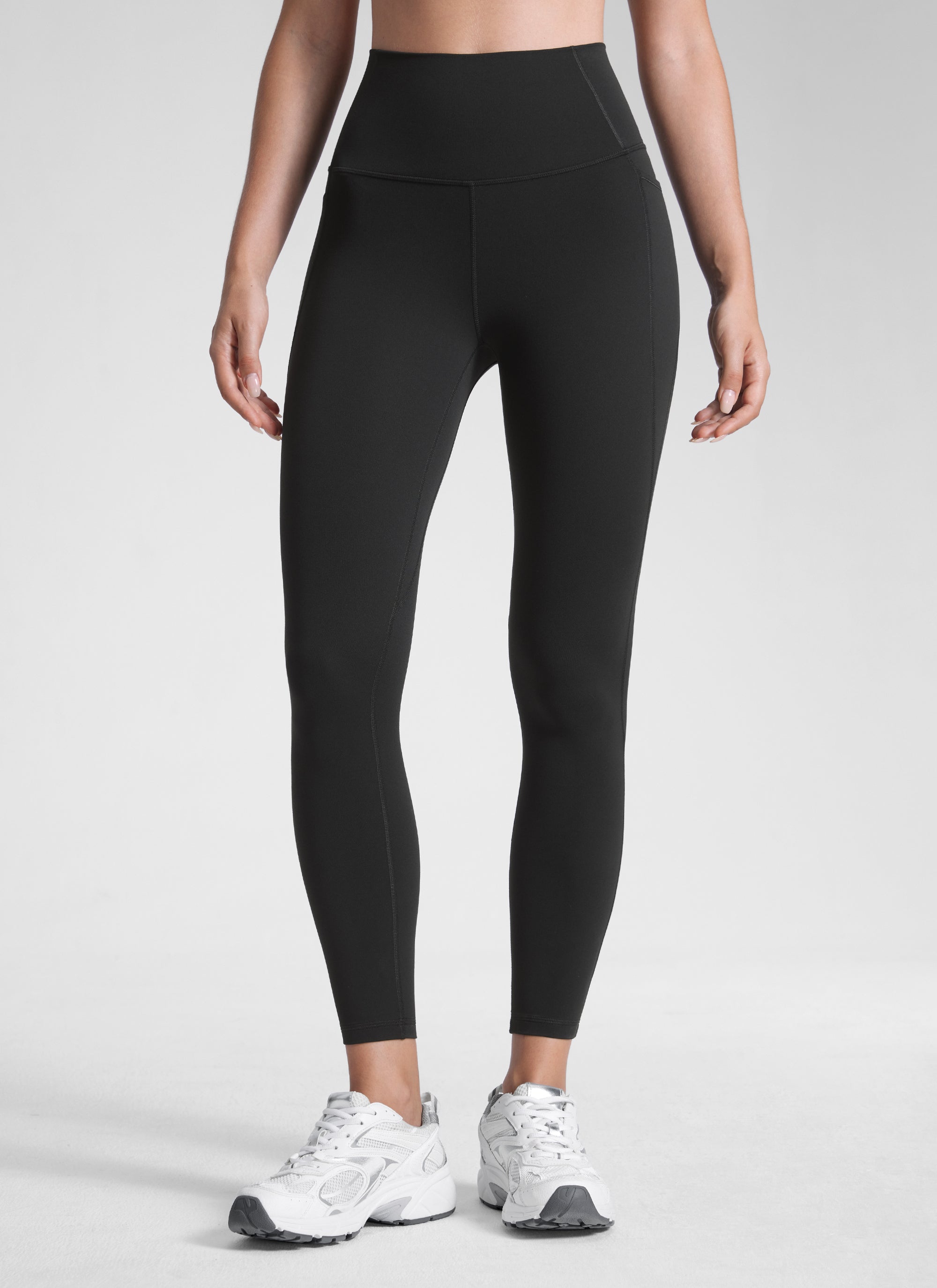 CRZ YOGA Women's Yoga Lounge High Rise Butterluxe Pocket Leggings 25'' Black
