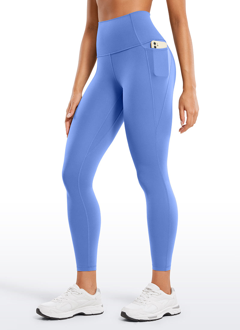 CRZ YOGA Women's Yoga Lounge High Rise Butterluxe Pocket Leggings 25'' Wild Indigo