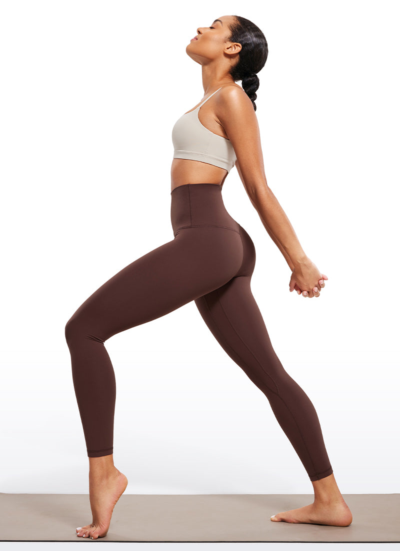 CRZ YOGA Women's Lounge Super High Rise Butterluxe Yoga Leggings 25'' Taupe @model_info:Fiona