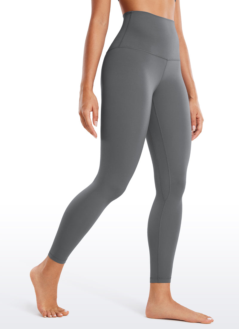 CRZ YOGA Women's Lounge Super High Rise Butterluxe Yoga Leggings 25'' Lava Smoke Grey @model_info:Fiona