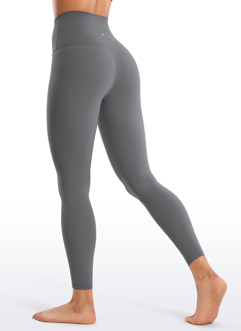 CRZ YOGA Women's Lounge Super High Rise Butterluxe Yoga Leggings 25'' Lava Smoke Grey @model_info:Fiona