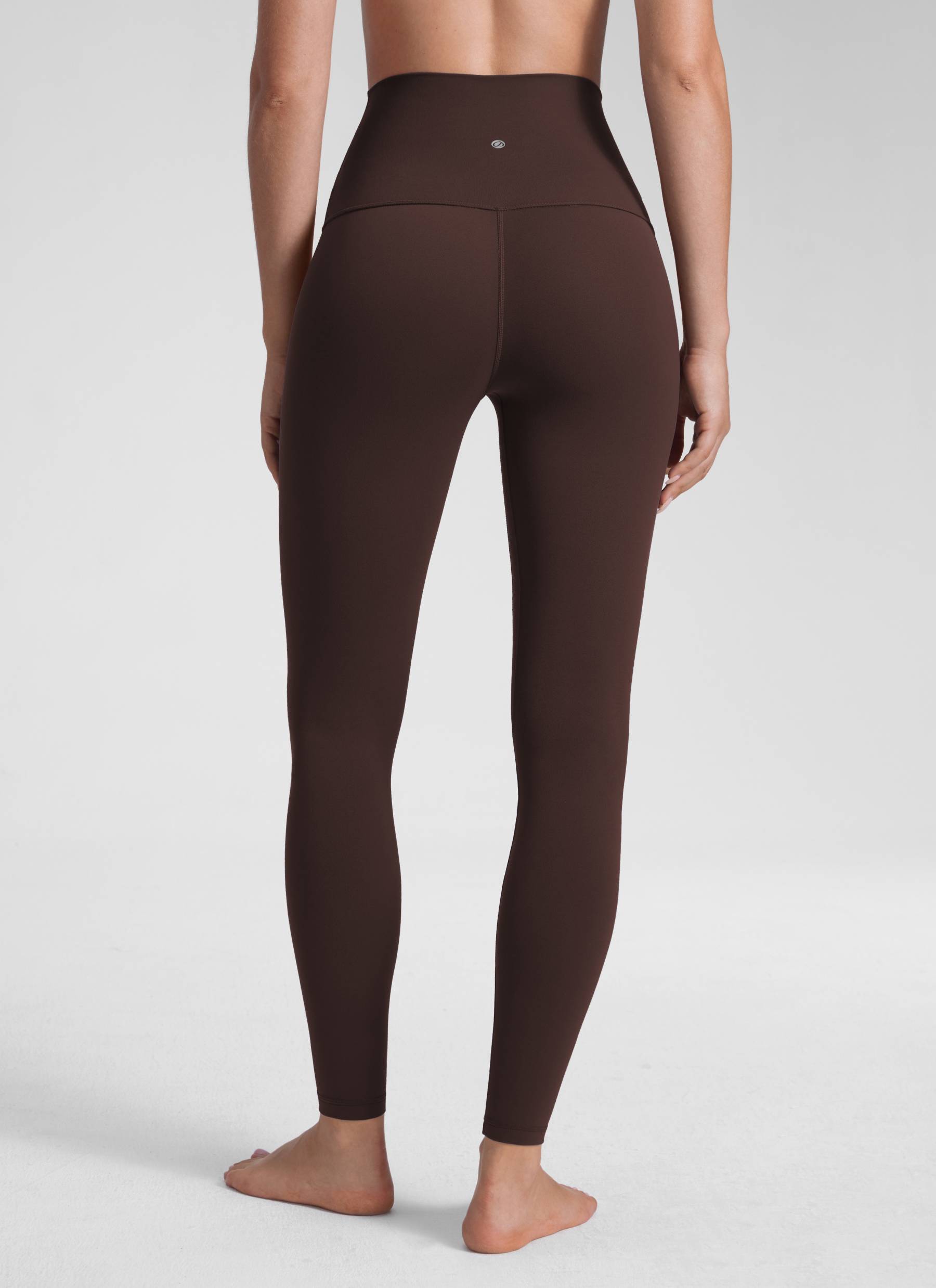 بنطلون ضيق يوغا Butterluxe بخصر شديد الارتفاع للنساء من CRZ YOGA، بطول 71 سم، بنّي هوت فادج