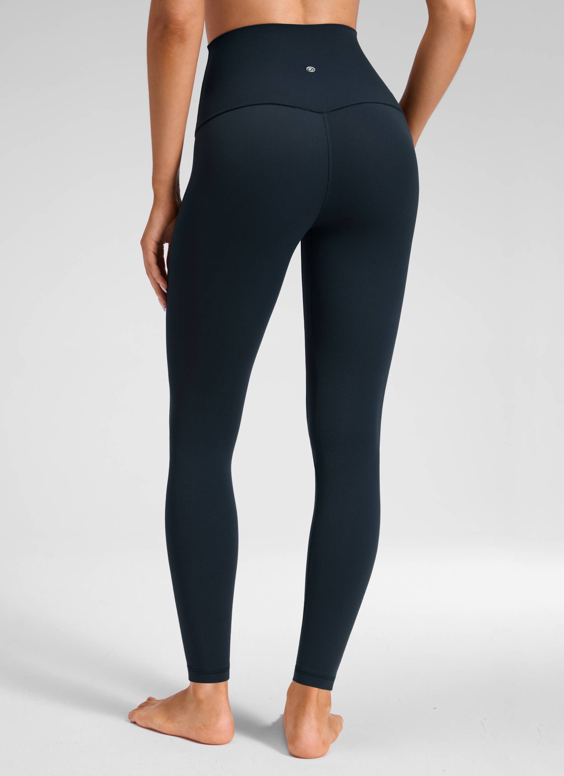 CRZ YOGA - بنطال يوغا نسائي بخصر عالٍ جدًّا من طراز « Butterluxe » مقاس 28 بوصة، لون أزرق داكن أصلي