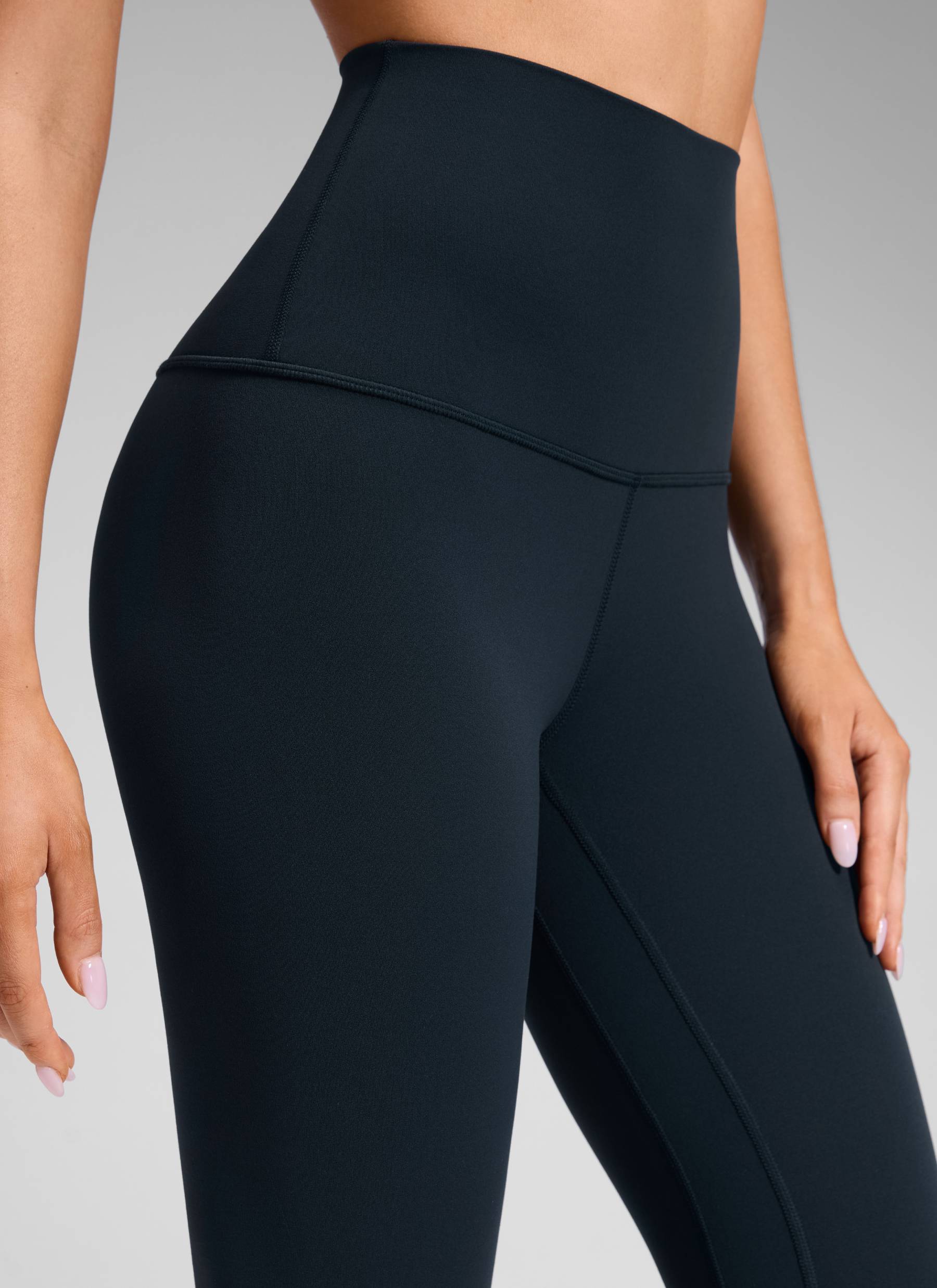 CRZ YOGA - بنطال يوغا نسائي بخصر عالٍ جدًّا من طراز « Butterluxe » مقاس 28 بوصة، لون أزرق داكن أصلي