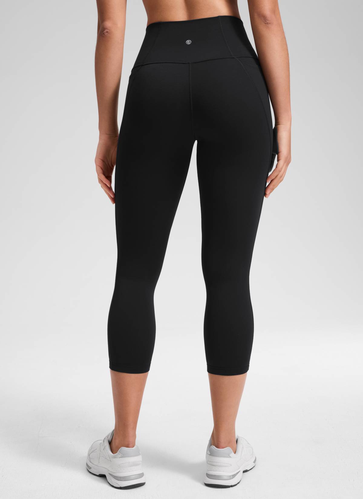 CRZ YOGA - Butterluxe نسائي لليوغا بخصر مرتفع من قماش Butterluxe مزود بجيوب، 21 بوصة، أسود