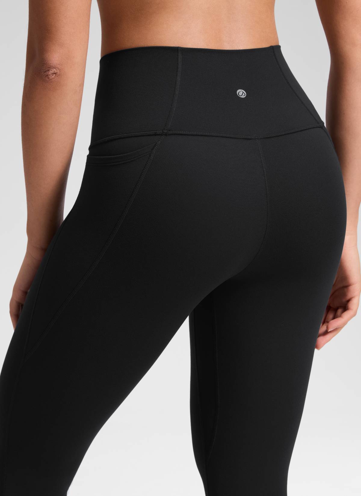 CRZ YOGA - Butterluxe نسائي لليوغا بخصر مرتفع من قماش Butterluxe مزود بجيوب، 21 بوصة، أسود