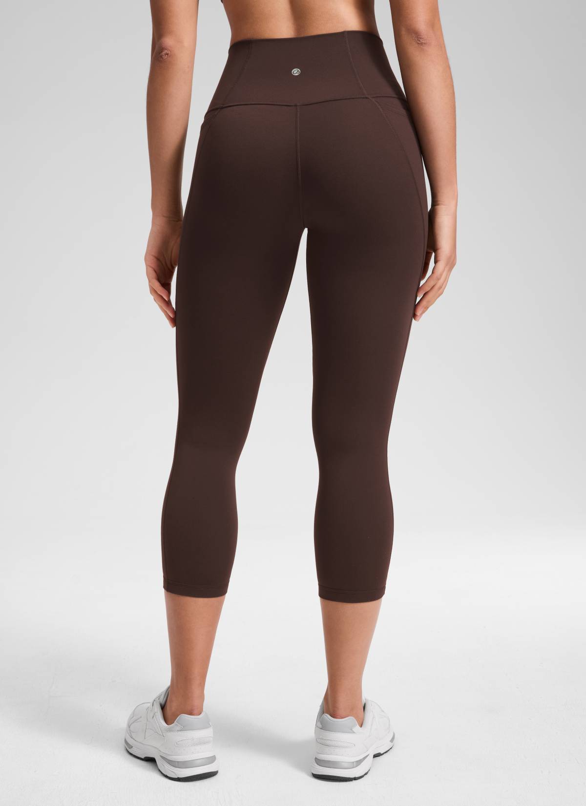 CRZ YOGA - Butterluxe نسائي لليوغا بخصر مرتفع Butterluxe قماش Butterluxe مزود بجيوب، بطول 21 بوصة، بلون بني «Hot Fudge»