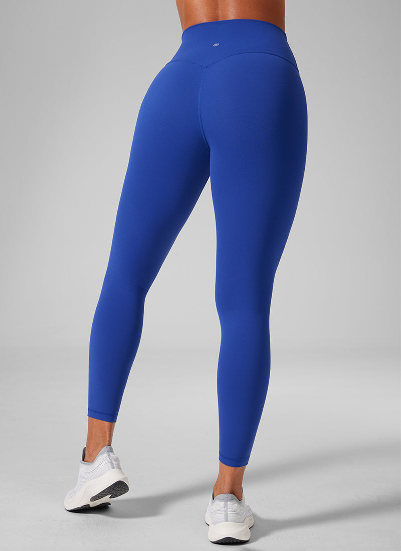 CRZ YOGA ليقنز يوجا نسائي للتمارين الرياضية بخصر مرتفع من Butterlift 64 سم أزرق أمواج
